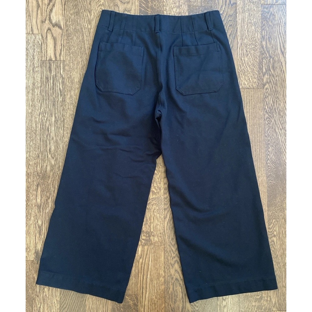 Maeve Anthropologie The Colette Ponte Crop Wide-Leg Pants by Maeve 31 - Picture 3 of 10